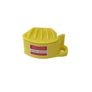 Leaderman LDM-LOKYPSL1 Yellow Pin And Sleeve Plug Lockout For 110V, 240V and 415V For Industrial Plug Lockout