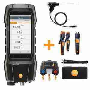 Testo 300+ Flue Gas Analyser Heat pump kit – (O2, CO sensor up to 8,000 ppm)