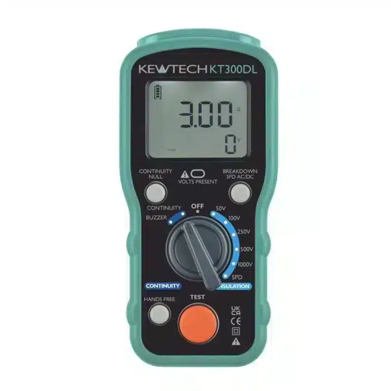 Kewtech KT300DL Insulation & Continuity Tester